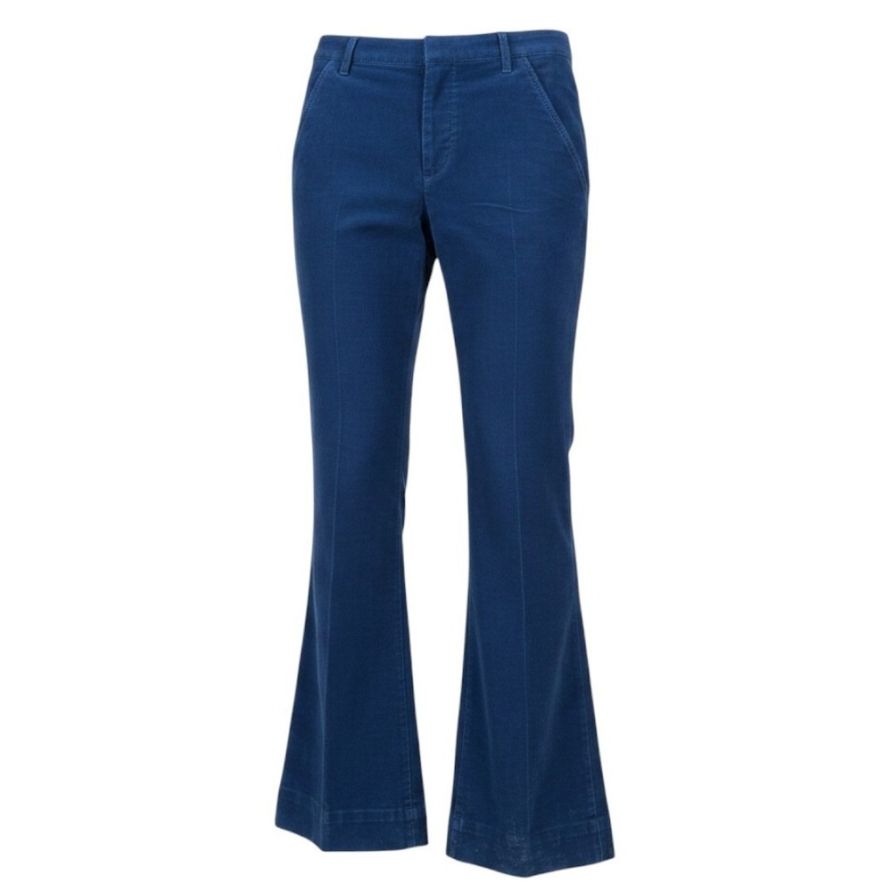 Balenciaga Blue Corduroy Flare Pants Indie Y2K Retro Twee Minimalist Luxury 46